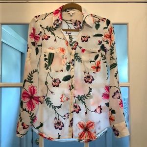 Floral print top